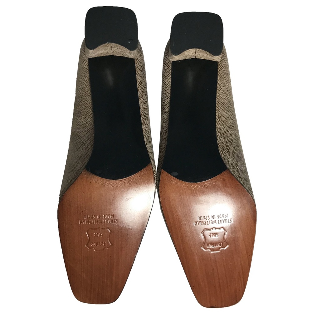 Excellent Condition Stuart Weitzman Taupe 8b - image 5